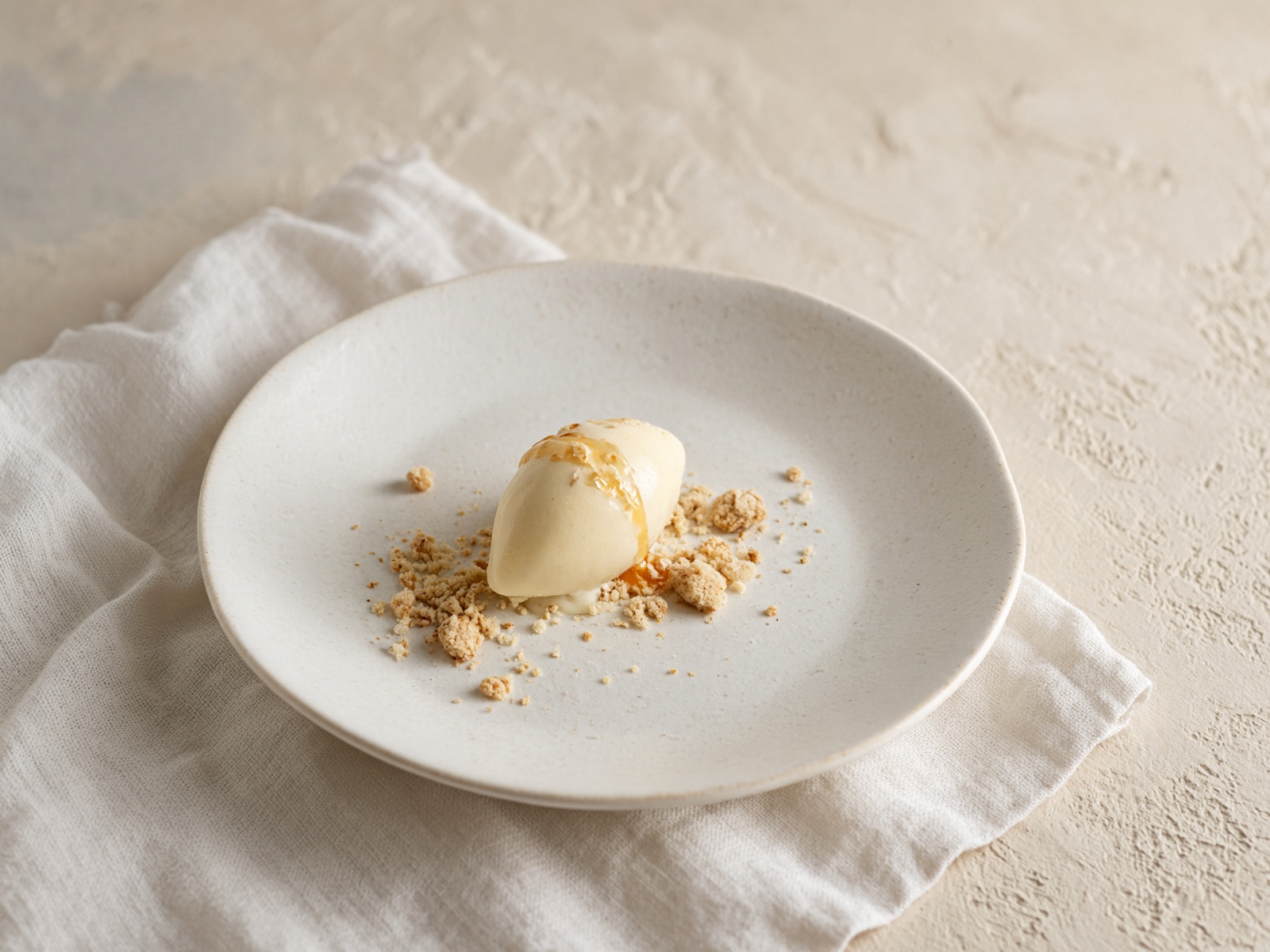Buttermilk ice cream — a seasonal plate from The Journey. IG:@sararestaurantto