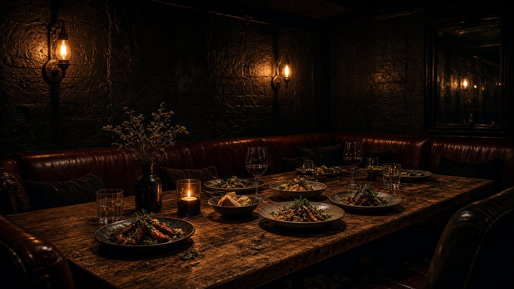 A darker supper-club room — the mood of RASA, not of SARA.